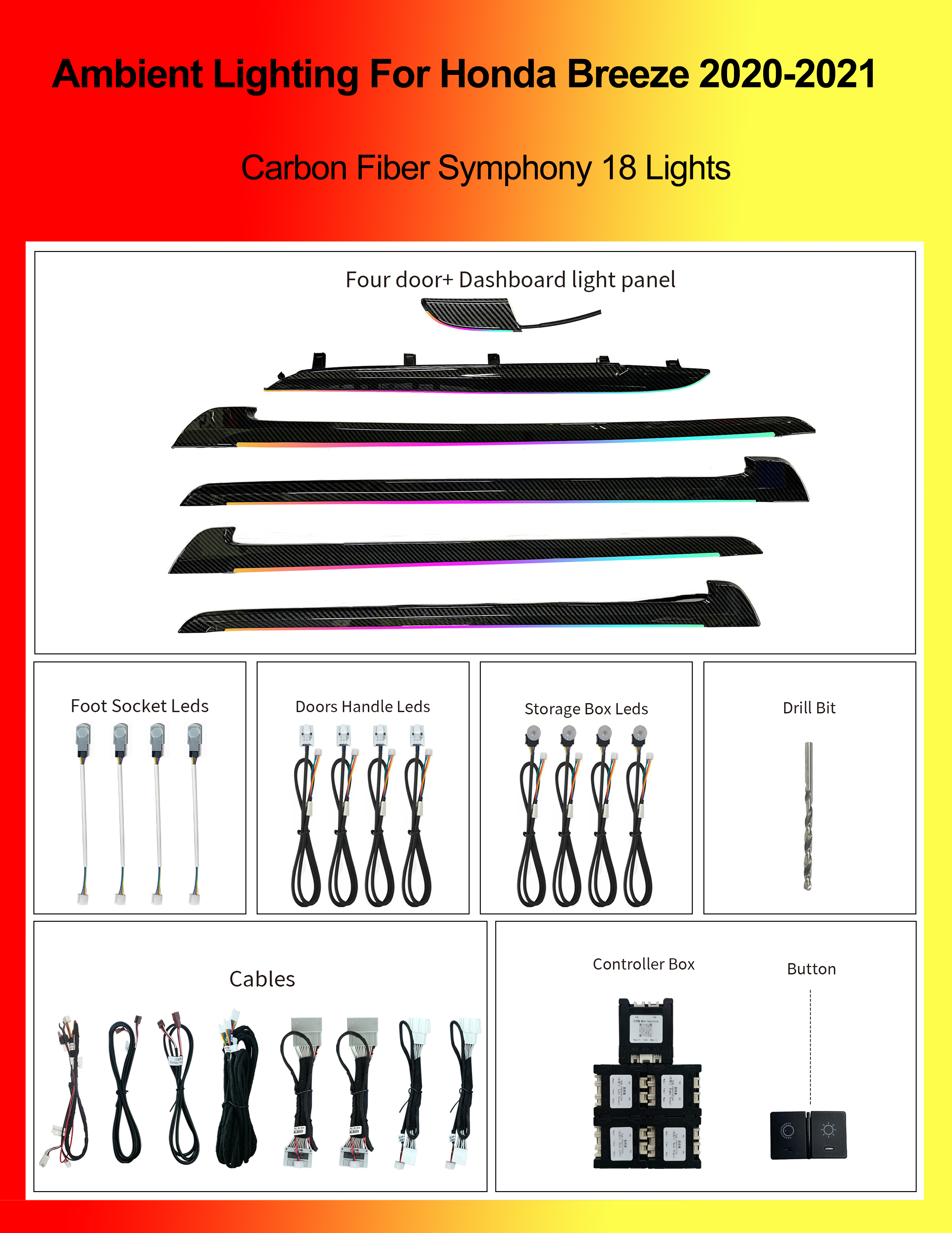 Sinfonía de Fibra de Carbono 18 Luces