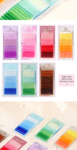 New Matte Black Volume <strong>Lash</strong> Extensions Glitter Color <strong>Lashes</strong> for Eye Makeup with Beautiful <strong>Lash</strong> Box for Professional - Product Image 3