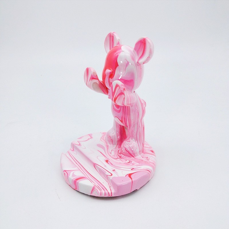(Pink Rose White Pigment) Round Stand
