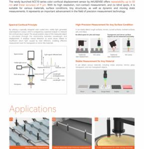 Hochpräziser Weg sensor der ACC10-Serie 10 Sonden typen für Metall keramik glas und spiegels pektral kon fokal - Product Image 5