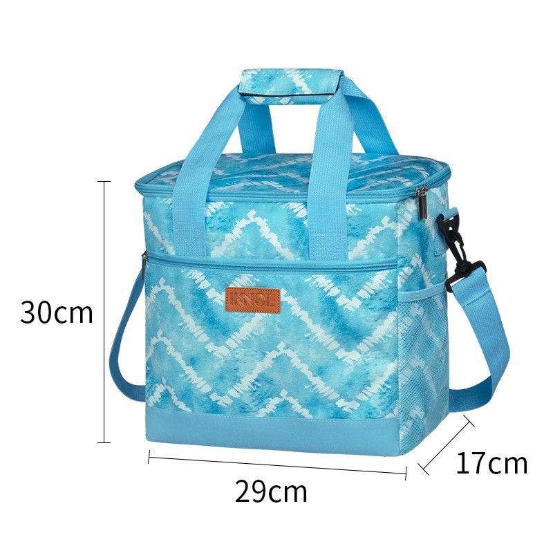 005 sac isotherme-amazon motif ondulé bleu et blanc