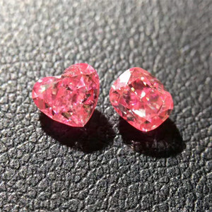 Toptan gerçek elmas güzel altın takı yapımı 0.51 + 0.51 + 0.51 + 0.5ct doğal kırmızı elmas gevşek taş