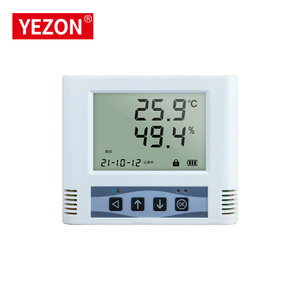YZ2211 Pantalla LCD RS485 Sensor de temperatura y humedad Transmisor de tubería de aire Controlador de alarma Laboratorio personalizable OEM