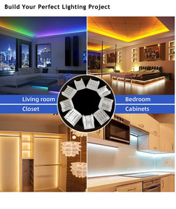 Connettore a striscia a led trasparente ws2812 per striscia a led con connettori a striscia di luce a led multicolore - Product Image 6