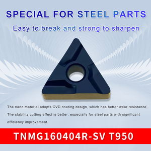 Inserto de carburo triangular personalizable para herramienta de separación de torneado de acero externo Soporte de madera en caja Soporte OEM para herramienta de mecanizado - Product Image 4