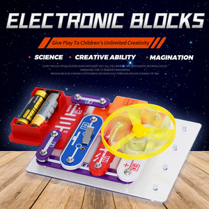 Scienza dei bambini fai da te circuito Radio esperimento giocattolo Puzzle scienza elettronica blocchi di costruzione programmabili blocchi - Product Image 2