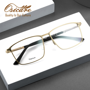 نظارات فرنسية كلاسيكية بقصر النظر علامة تجارية مصممة متميزة نظارات مخصصة بمواصفات نظارات تيتانيوم إطارات بصرية - Product Image 1