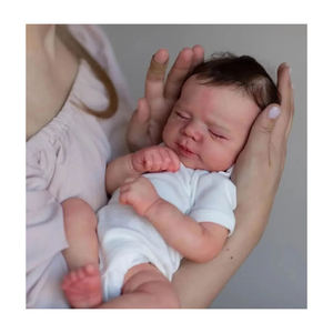 18 дюймов Новорожденные куклы реборн хлопок ткань Тело Винил силиконовые куклы реборн для девочек Подарки - Product Image 5