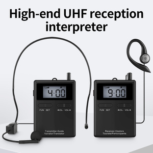 Heißer Verkauf UHF863-865MHZ Whisper Wireless Tour Guide System für Tour Group Museum Visiting Meeting Reiseleiter system - Product Image 5