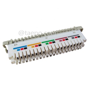 Sample Free Whole Sale <strong>Telecom</strong> Parts Other Telecommunications Products of krones 10 Pair Disconnection Module with Color Label - Product Image 1
