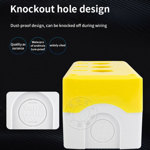High Quality 1hole 2 Holes 3 Holes <strong>Push</strong> <strong>Button</strong> Box Waterproof <strong>Button</strong> Box 22mm <strong>Installation</strong> Dust-proof <strong>Push</strong> <strong>Button</strong> <strong>Switch</strong> - Product Image 5
