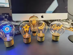 Rechargeable LED Filament Bulb Multi-pattern Various Shapes Colorful Flexible for Kids Room Mood <strong>Lighting</strong> <strong>B22</strong>/E26/E27 - Product Image 2