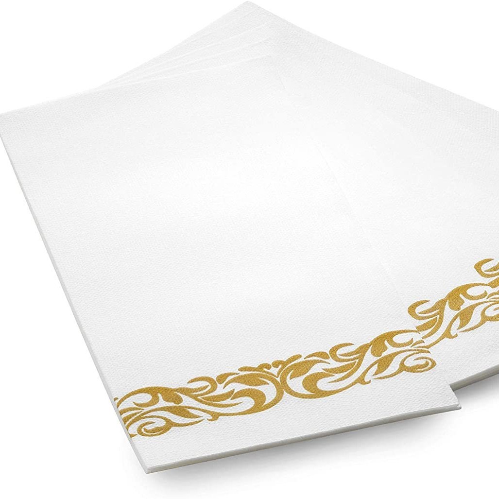 Papel dorado sin polvo-3043 cm-25 hojas