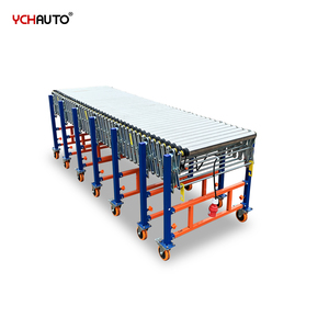 V Belt Conveyor Flexible Roller Conveyor <strong>Loading</strong> <strong>Unloading</strong> Box Carton With Power 60kg Boxes Conveyor for <strong>Container</strong>