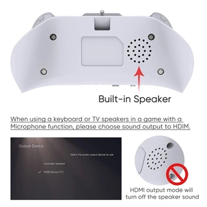 3,5mm inalámbrico BT Dual Sense Gamepad teclado controlador Dual altavoz incorporado soporte de carga ChatPad para PS5 hecho de plástico - Product Image 2