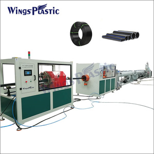 אספקת מים קו ייצור צינור hdpe pr pr מכונת ייצור צינור