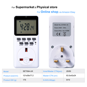 Hot Sell 240V Digital Timer mit elektrisch programmier barem Timer-Schalter - Product Image 3