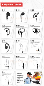 Harris หูฟัง EM-3327สองทิศทางวิทยุ XL-100รูปตัว D พร้อมสาย PTT Harris - Product Image 5