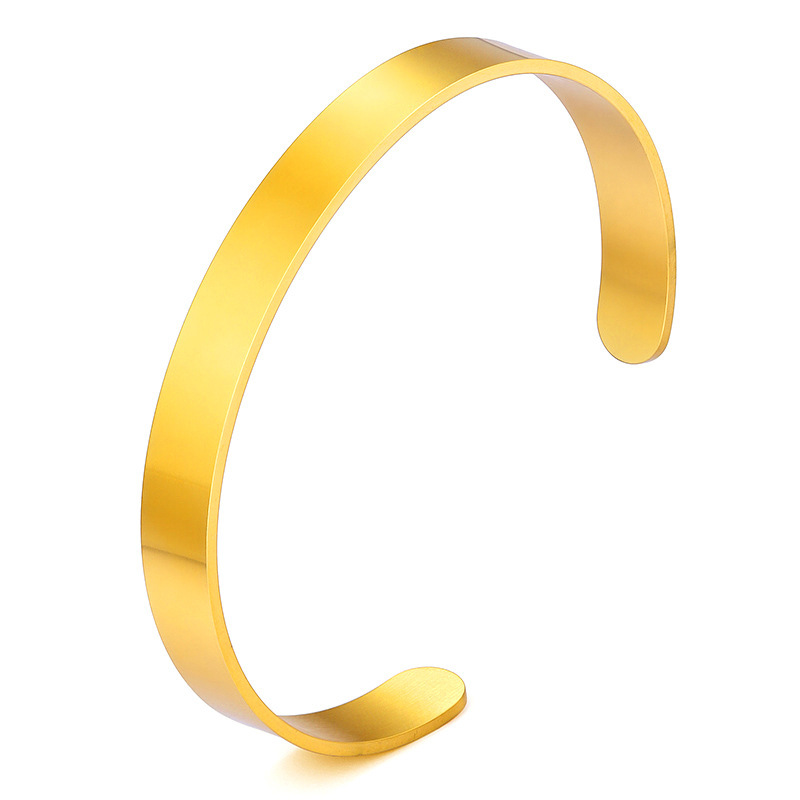 4mm gold bangle (C-shaped)