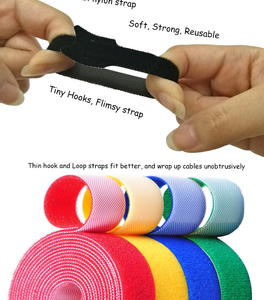 Customized <strong>Size</strong> Double Sided Back to Back <strong>Hook</strong> and <strong>Loop</strong> Strap Cable Tie <strong>Tape</strong> Heavy Duty <strong>Soft</strong> Self Adhesive for Multi Purpose - Product Image 2