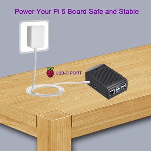 27W 5.1V 5A GaN PD <strong>Power</strong> Supply <strong>Raspberry</strong> <strong>PI</strong> 5 <strong>Power</strong> Adapter US EU UK AU Plug <strong>USB</strong> <strong>C</strong> Port <strong>Power</strong> Adapter - Product Image 5