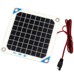 新产品<span class=keywords><strong>2025</strong></span>欧洲5W 12v太阳能涓流充电器汽车卡车牵引船柔性太阳能电池板