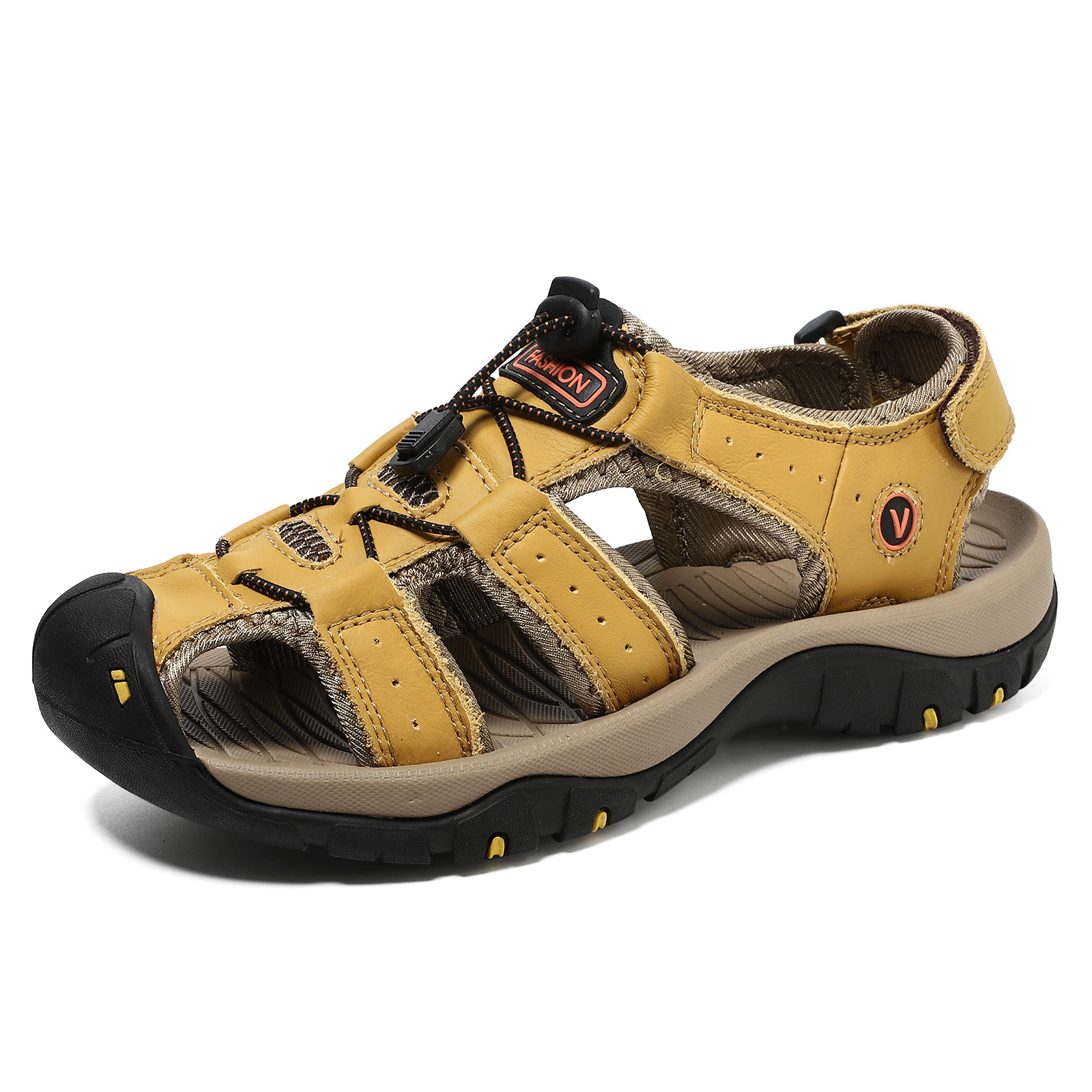 Jaune et marron