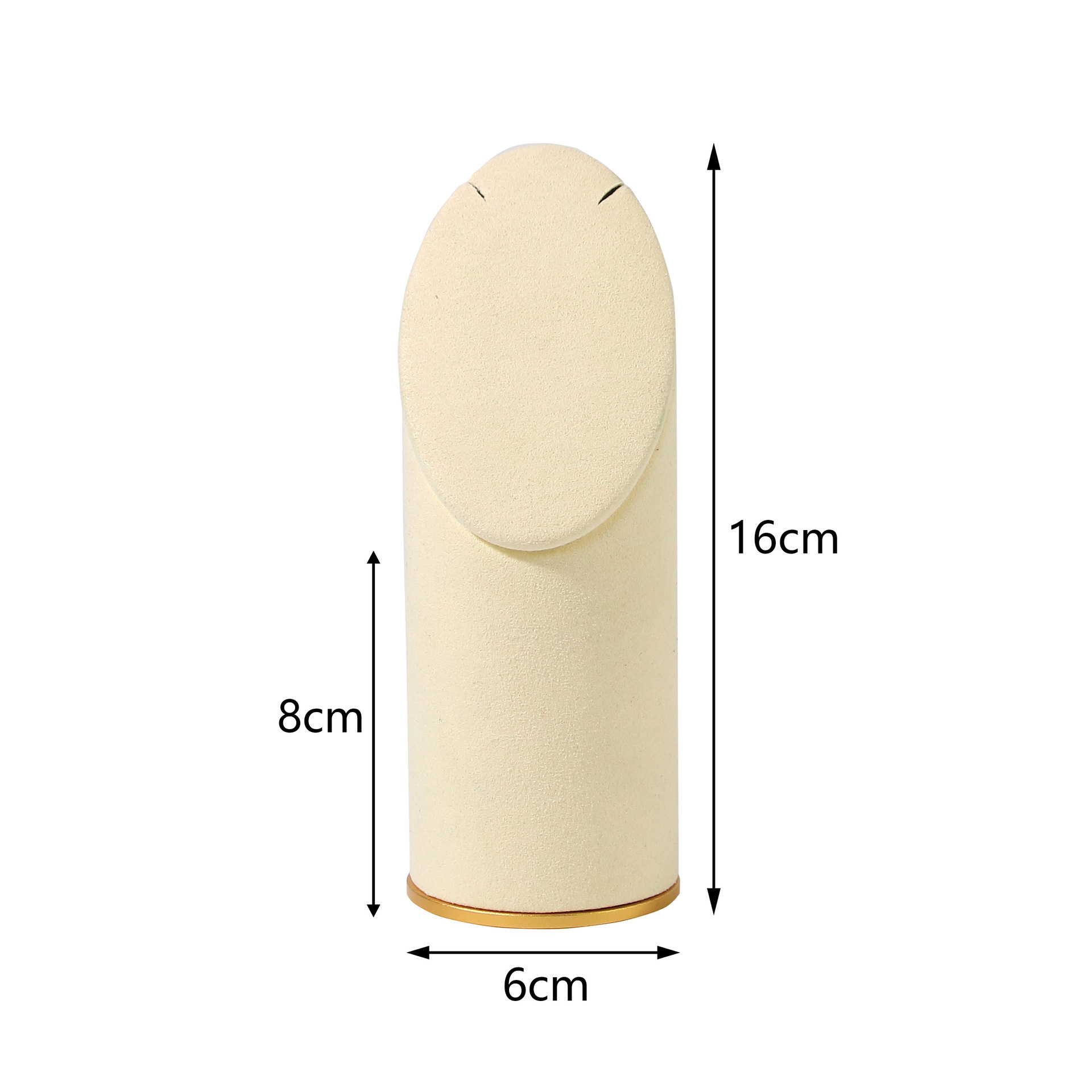 Cadre pendentif cylindrique incliné beige
