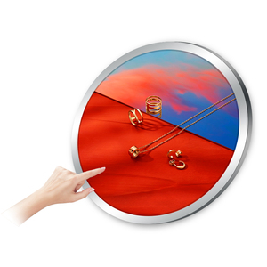 Customizable Smart Touch <strong>LCD</strong> Round <strong>Display</strong> for Retail Store Use OEM Supplier with Digital Poster <strong>Function</strong> and SDK - Product Image 1
