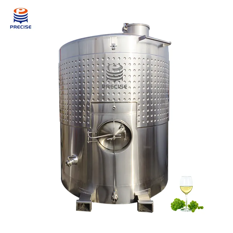 Tanques de Fermentação de cidra para armazenamento de fermentadores de vinho 2000l 5000l 8000l 10000l em aço inoxidável