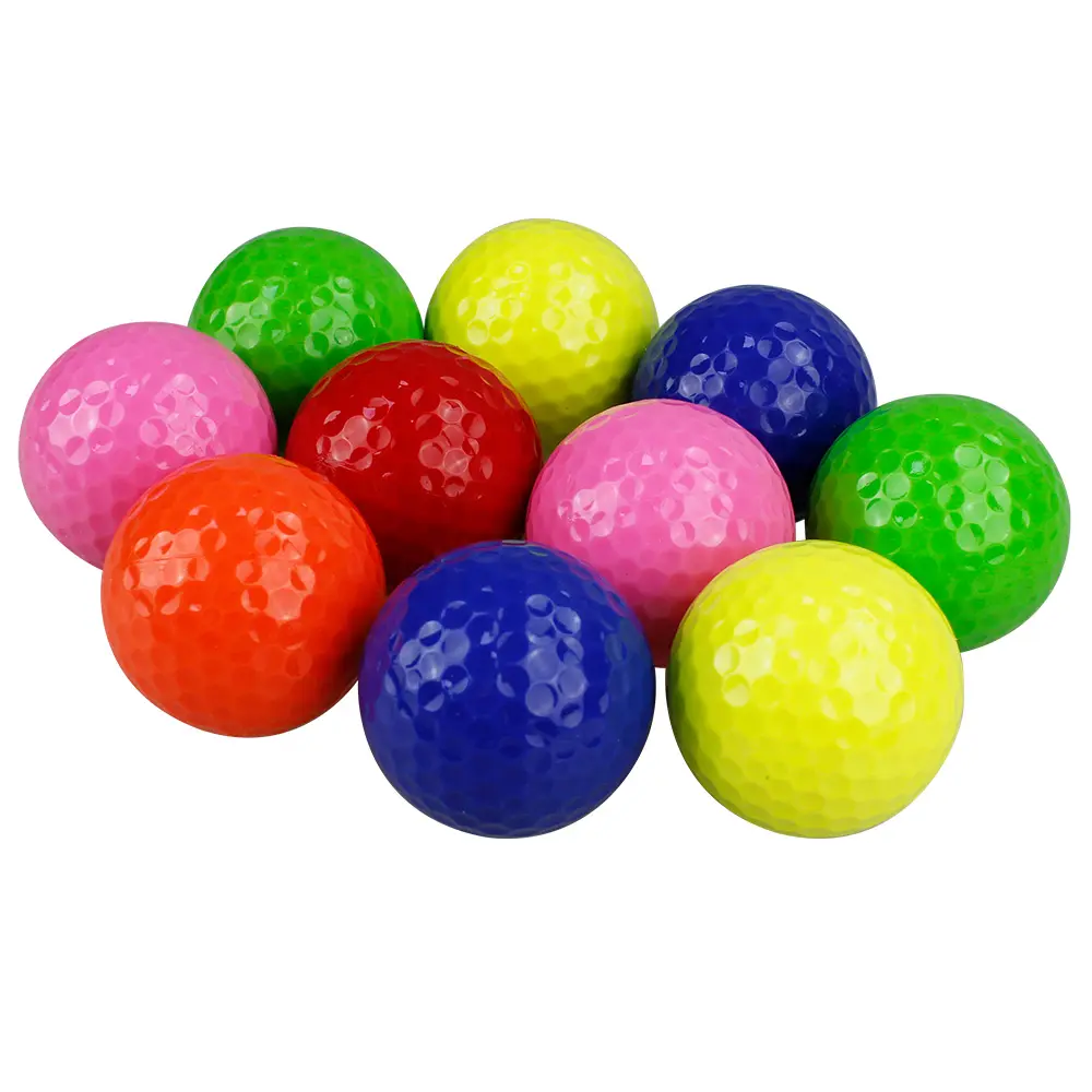 Venta al por mayor barato práctica color bolas de golf OEM logotipo personalizado campo de prácticas mini pelotas de golf