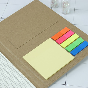 Bloc de notas para documentos de oficina personalizado de fábrica, combinación de Bloc de notas de tamaño A5 con juego de notas adhesivas de papel Kraft - Product Image 4