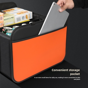 Özelleştirilmiş araba organizatör gövde katlanabilir çok bölmesi araba depolama Oxford Polyester oto kutusu bagaj şeyler otomobillerde kullanılan - Product Image 4