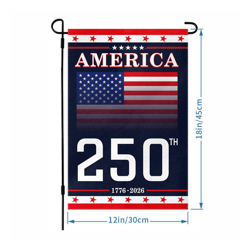 Bandera de jardín de tela de poliéster 3045cm-250hy-s001