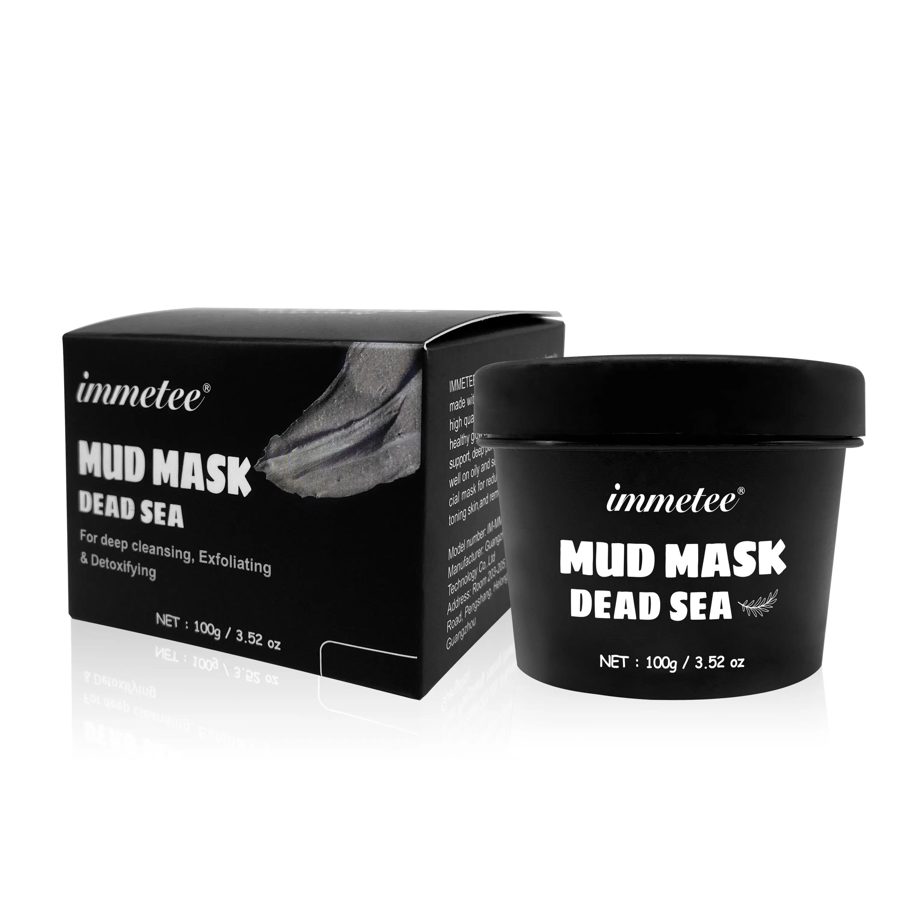 Immetee-mascarilla de barro orgánico para el cuidado de la piel, máscara de arcilla para el acné, Control del aceite, Etiqueta Privada