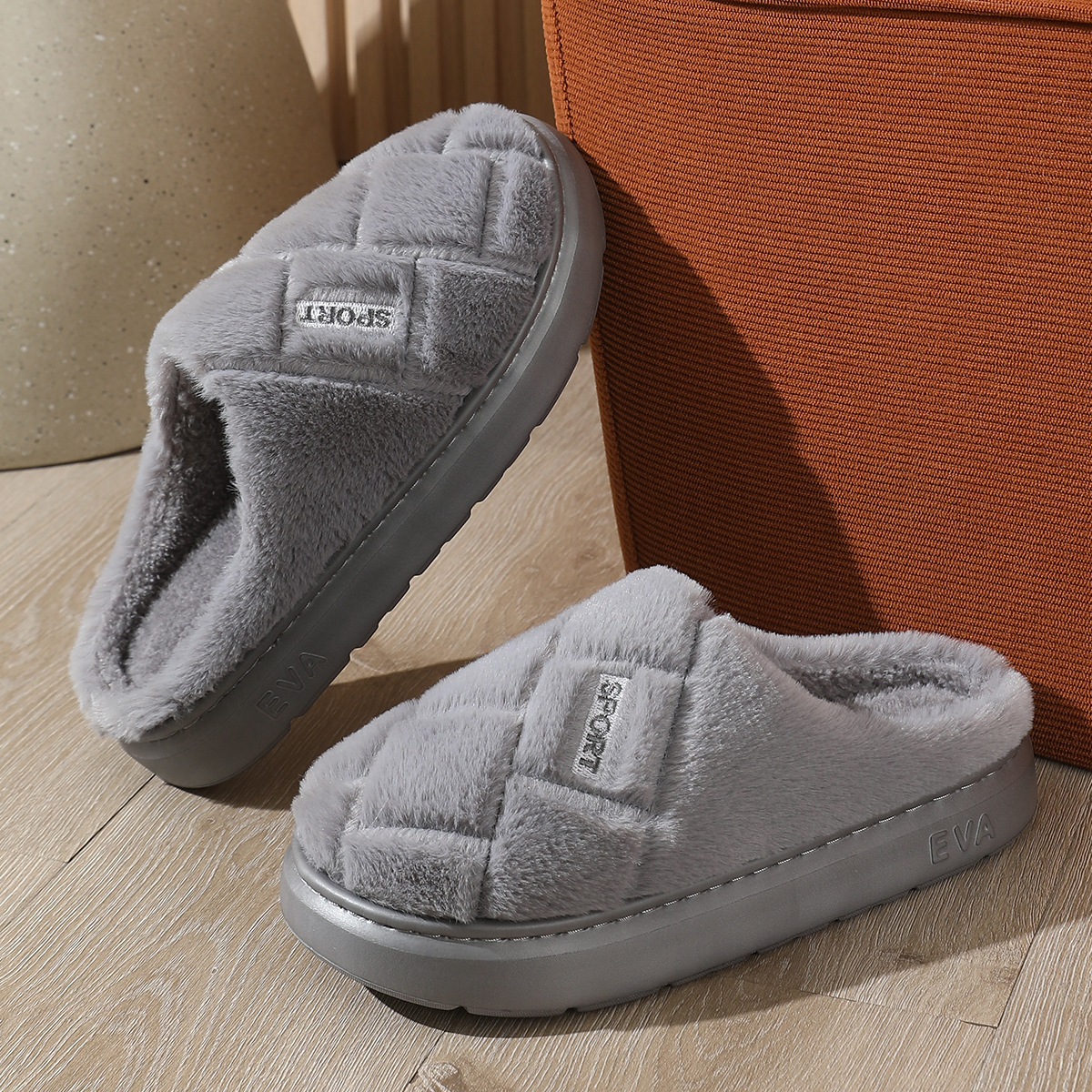 Eva men's slippers gray