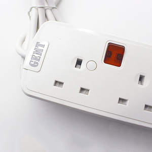 Universal <strong>UK</strong> Standard Surge Protector Wall <strong>Mount</strong> New Power Strip With USB Charging Ports 3 Way Outlet Extension Plug Socket - Product Image 2