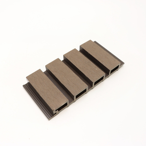 Wpc Fluted Wall <strong>Cladding</strong> Exterior Teak Panel for Exterior Wall <strong>Cladding</strong> <strong>Pe</strong> Wpc