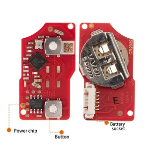 Arayüz XKB528EN evrensel uzaktan anahtar B5 tarzı 2 düğmeler VVDI için katlanır anahtar ikinci nesil araba uzaktan anahtar İngilizce sürüm - Product Image 4