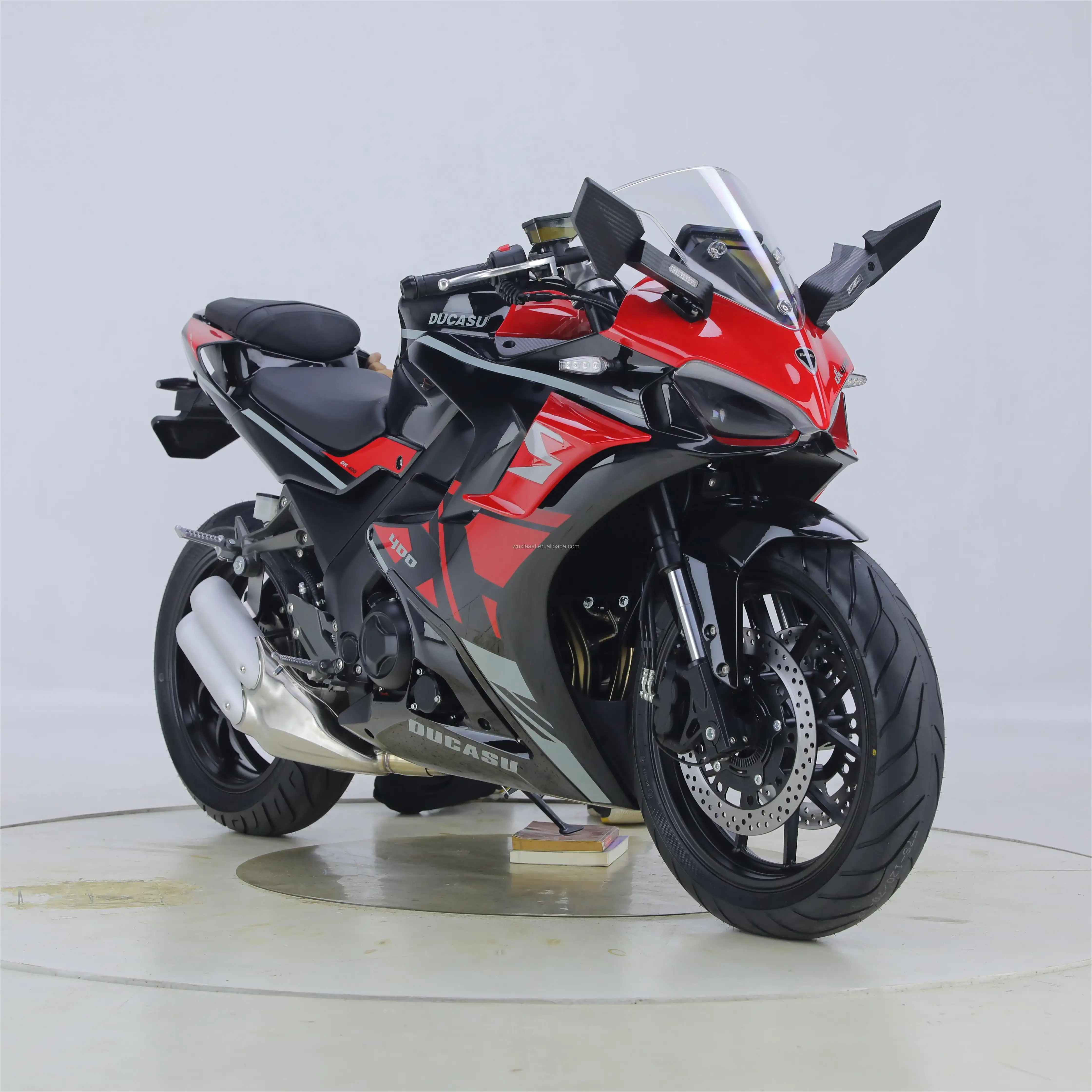 גבוהה מהירות דיסק כפול בלם 400CC בנזין ספורט אופנוע למבוגרים