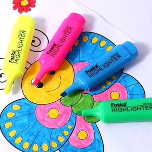 Foska MSDS Certified Assorted Colors Colorful Office Student <strong>Marker</strong> Pastel Highlighter Pen Set Cute for Paperwork - Product Image 4