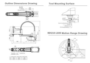 4 <strong>Axis</strong> High Speed <strong>Robot</strong> Lightweight Scara <strong>Robot</strong> Arm 700 mm Maximum Arm Span Industrial <strong>Robot</strong> - Product Image 3