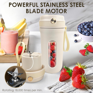 Taşınabilir kablosuz sıkacağı Blender buz karıştırıcılar tip-c şarj edilebilir 10 bıçakları Mini sıkacakları Milkshake suyu üreticisi makinesi - Product Image 4