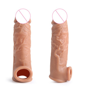 Silicone Male Dildo Set Enlarged and Extended Wolf Teeth Durable Penis Set Lock Precision Simulation Dildo Set Adult <strong>Sex</strong> Product - Product Image 2