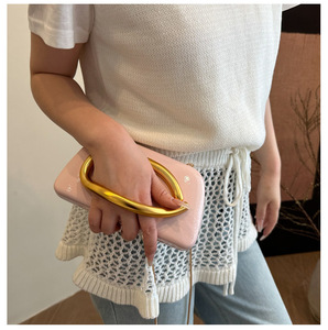 <strong>2025</strong> New Fashion Retro PU Leather Portable Women's Luxury Clutch Shoulder Bag Ladies Chain Crossbody Bags