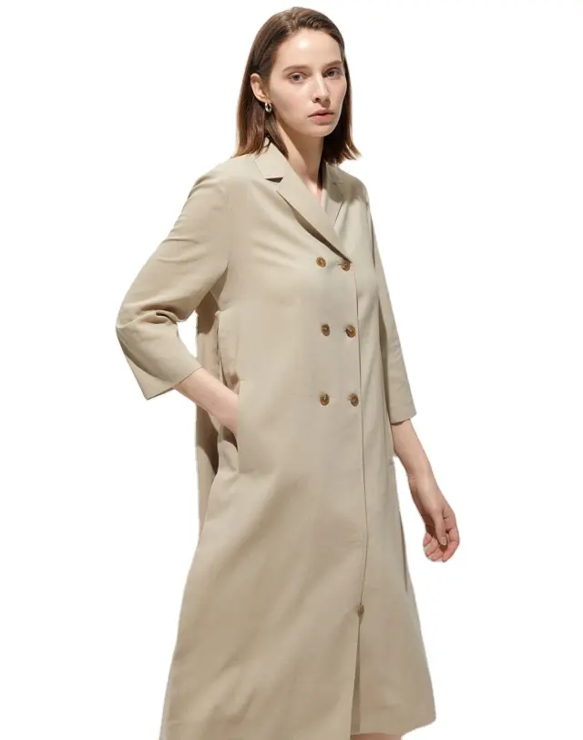 Vestido longo plissado elegante em tecido chiffon de manga comprida para mulheres com decote em forma de V