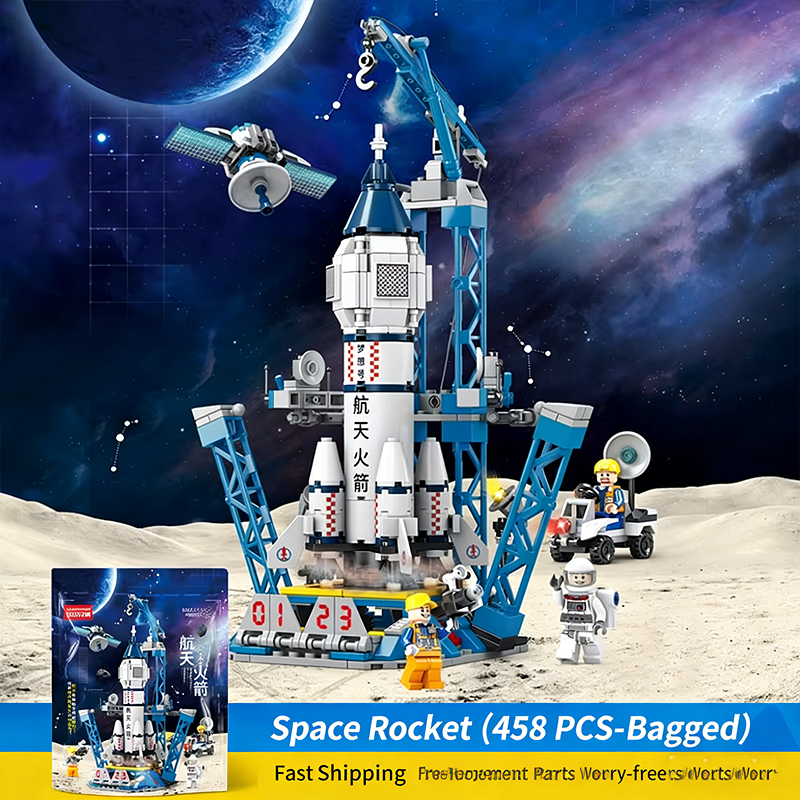 Fusée spatiale (458 pièces - en sachet) - est