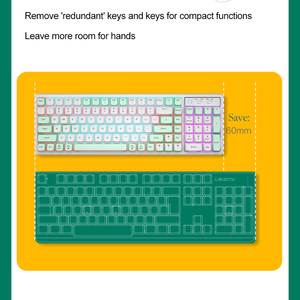 机械游戏键盘102键混合背光c型有线游戏键盘 - Product Image 2