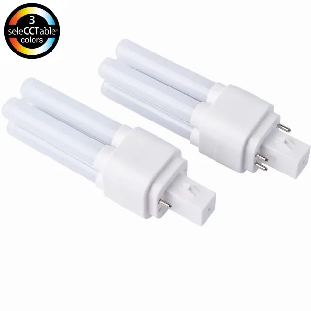 CE ROHS UL listelenen 360 derece mısır led ışık listed yedek G24d 2pin taban LED ampul 3CCT seçilebilir 12W mısır LED G24 PL