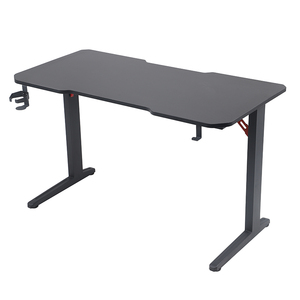 Escritorio compacto G24 con escritorio de fibra de carbono, mesa de juego de ordenador de altura fija de metal con portavasos, gancho para auriculares para oficina en casa - Product Image 1